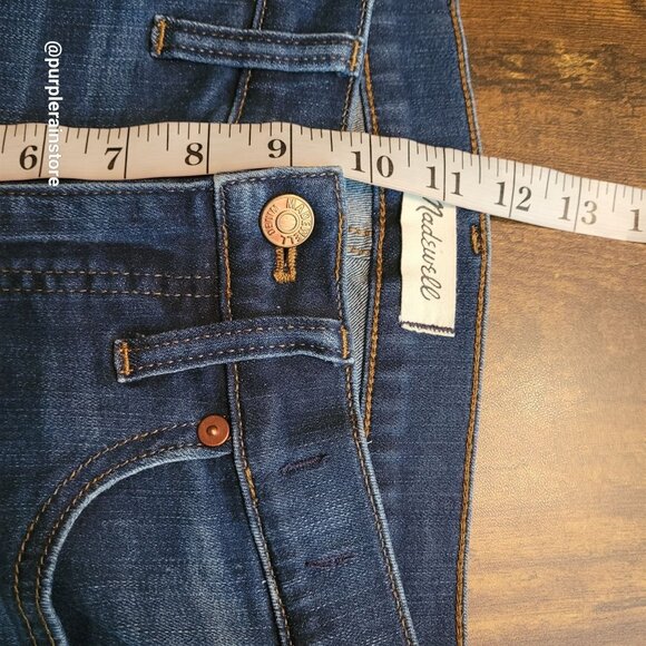 Madewell Jeans 28 Skinny 9" High Rise Creston Wash J4624 Tummy Control Stretch - Picture 10 of 13